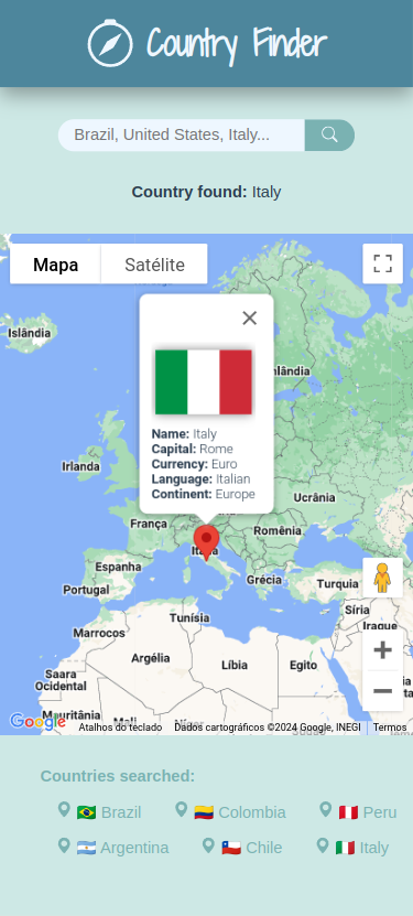 Imagem reponsiva de Country Finder