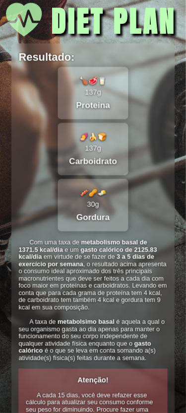 Imagem reponsiva de Diet Plan